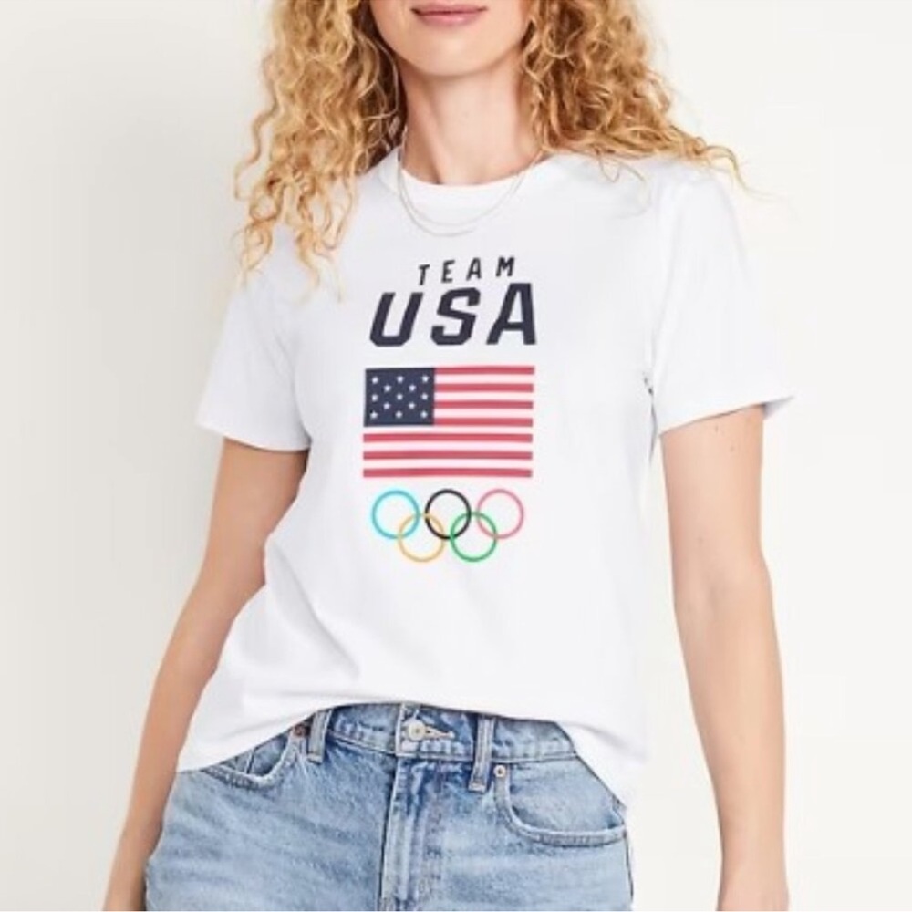 Team USA White T-Shirt Old navy Olympics graphic